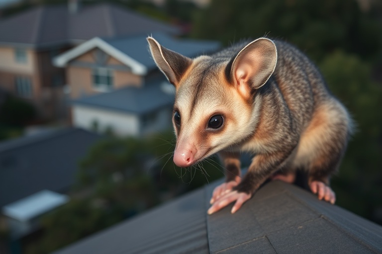 Possum in Cranbourne East residential area